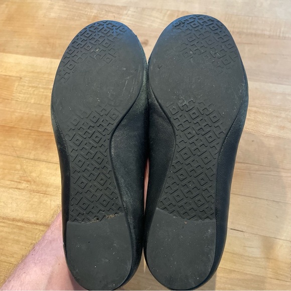 Tory Burch Flats Women's Size 6M Black Leather - Picture 10 of 12